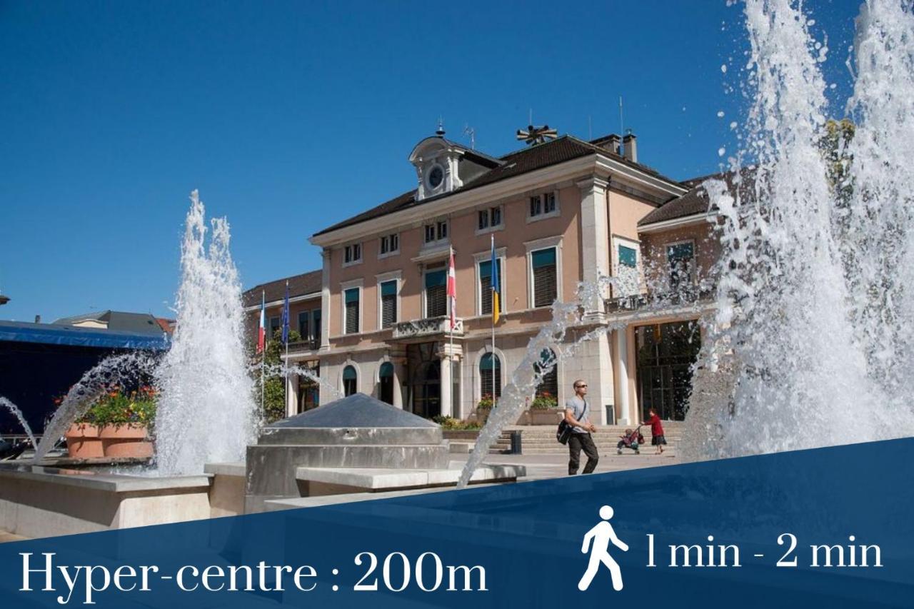 Homey La Coloc Du 40 - Colocation Haut De Gamme De 4 Chambres Uniques Et Privees - Proche Transports En Commun - Aux Portes De Geneve Annemasse Exteriér fotografie